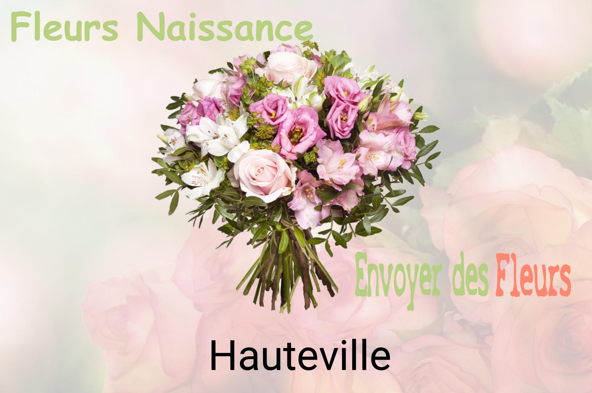 Bouquet de fleurs de naissance livré à Hauteville